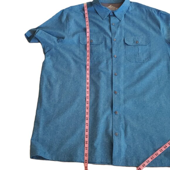 Croft & Barrow Men's Short Sleeve Button-Down Shirt, Size 2XL - Picture 8 of 10